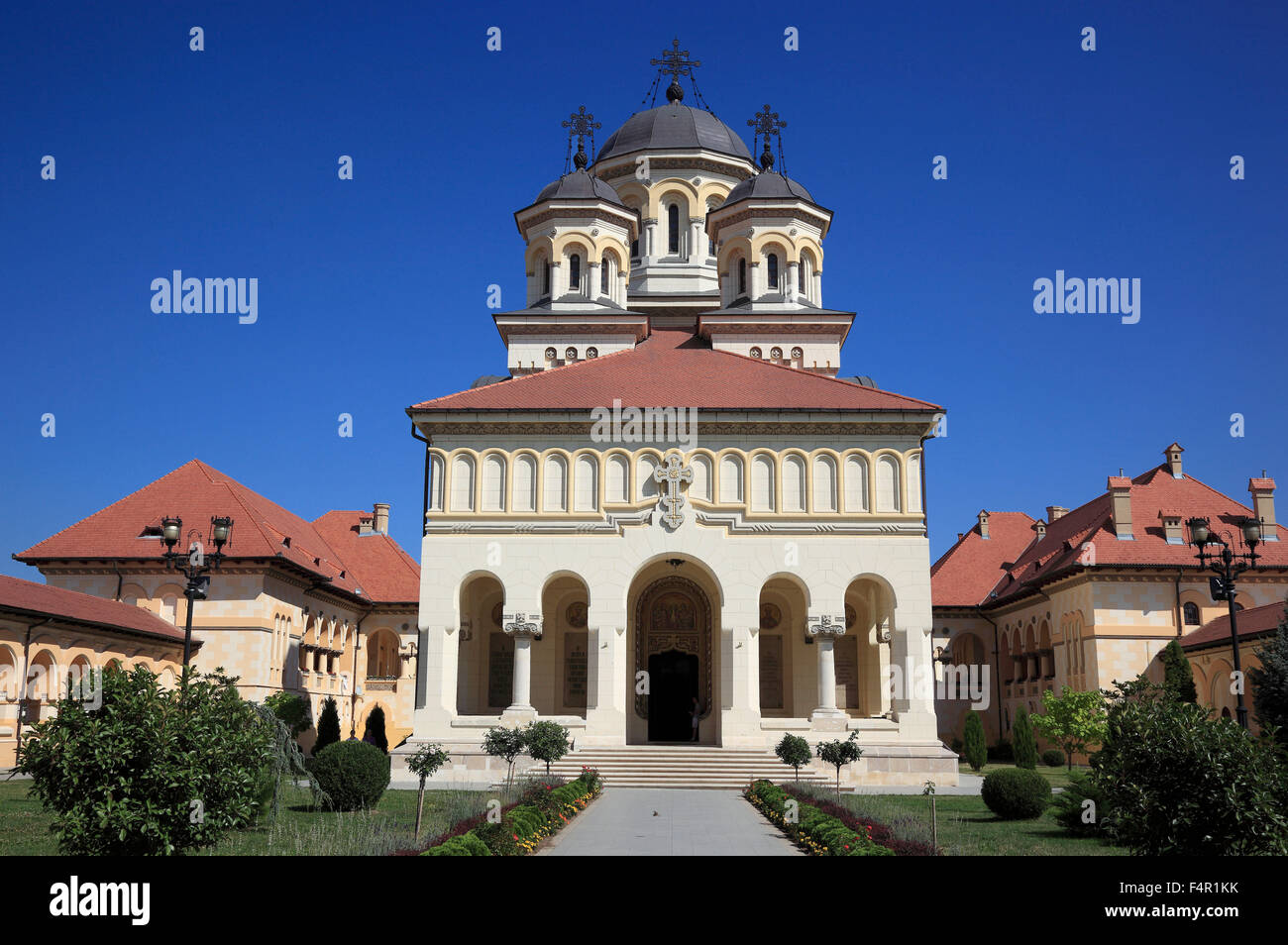 Krönung Kathedrale der rumänisch-orthodoxen Kirche, Alba Iulia, Balgrad, Siebenbürgen, Rumänien. Stockfoto