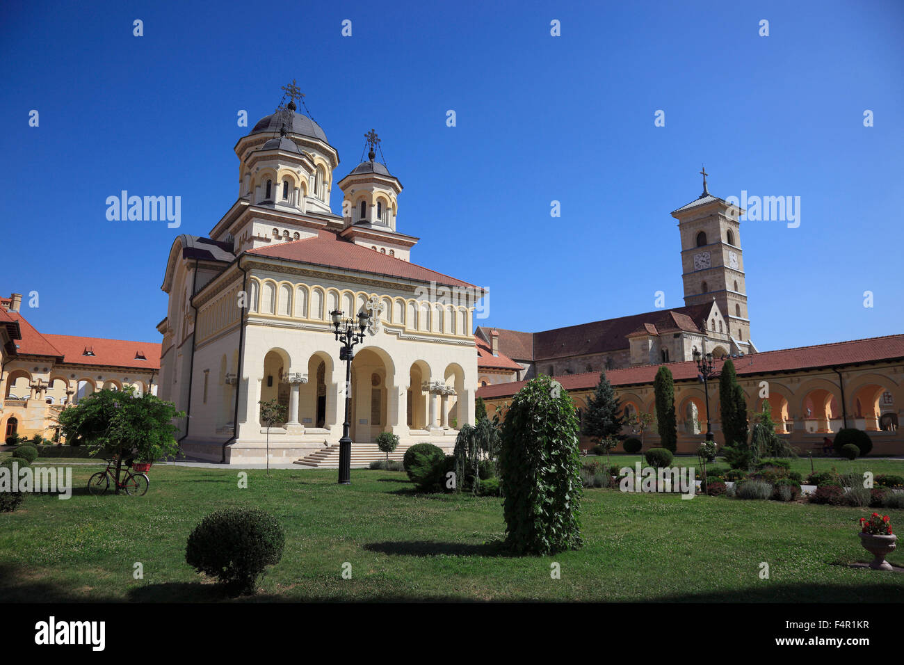 Krönung Kathedrale der rumänisch-orthodoxen Kirche, Alba Iulia, Balgrad, Siebenbürgen, Rumänien. Stockfoto