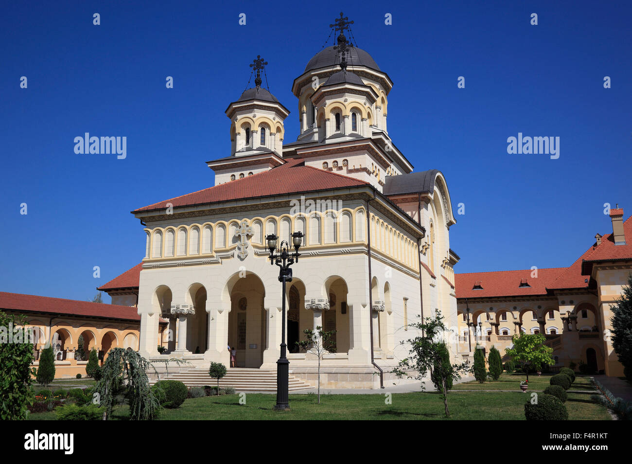 Krönung Kathedrale der rumänisch-orthodoxen Kirche, Alba Iulia, Balgrad, Siebenbürgen, Rumänien. Stockfoto