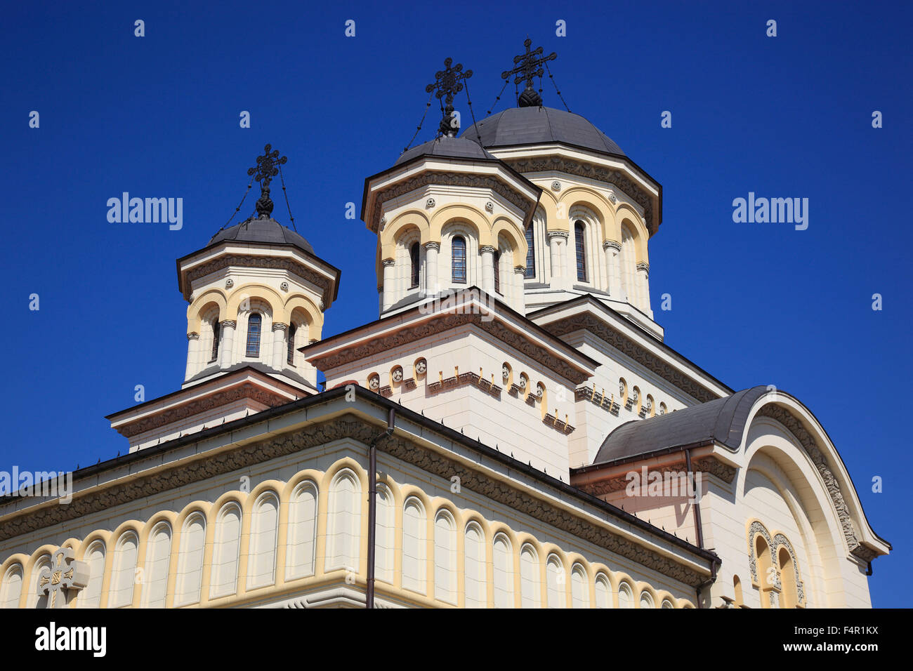 Krönung Kathedrale der rumänisch-orthodoxen Kirche, Alba Iulia, Balgrad, Siebenbürgen, Rumänien. Stockfoto