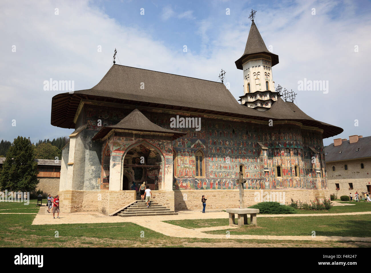 Klosters Sucevita ist ein östliches orthodoxes Kloster befindet sich im nordöstlichen Teil von Rumänien. Es wurde im Jahre 1585 und im Jahr 2010 gebaut. Stockfoto