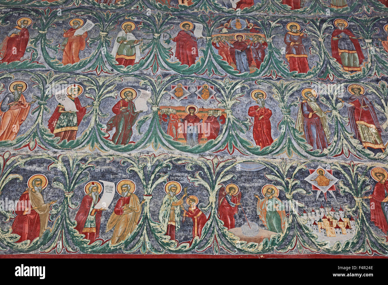 Klosters Sucevita ist ein östliches orthodoxes Kloster befindet sich im nordöstlichen Teil von Rumänien. Es wurde im Jahre 1585 und im Jahr 2010 gebaut. Stockfoto