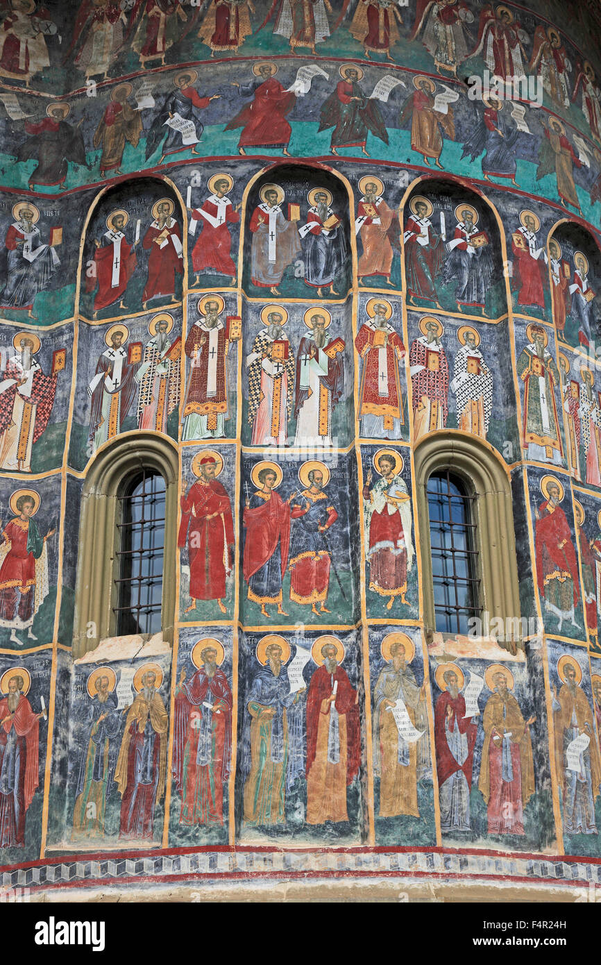 Klosters Sucevita ist ein östliches orthodoxes Kloster befindet sich im nordöstlichen Teil von Rumänien. Es wurde im Jahre 1585 und im Jahr 2010 gebaut. Stockfoto