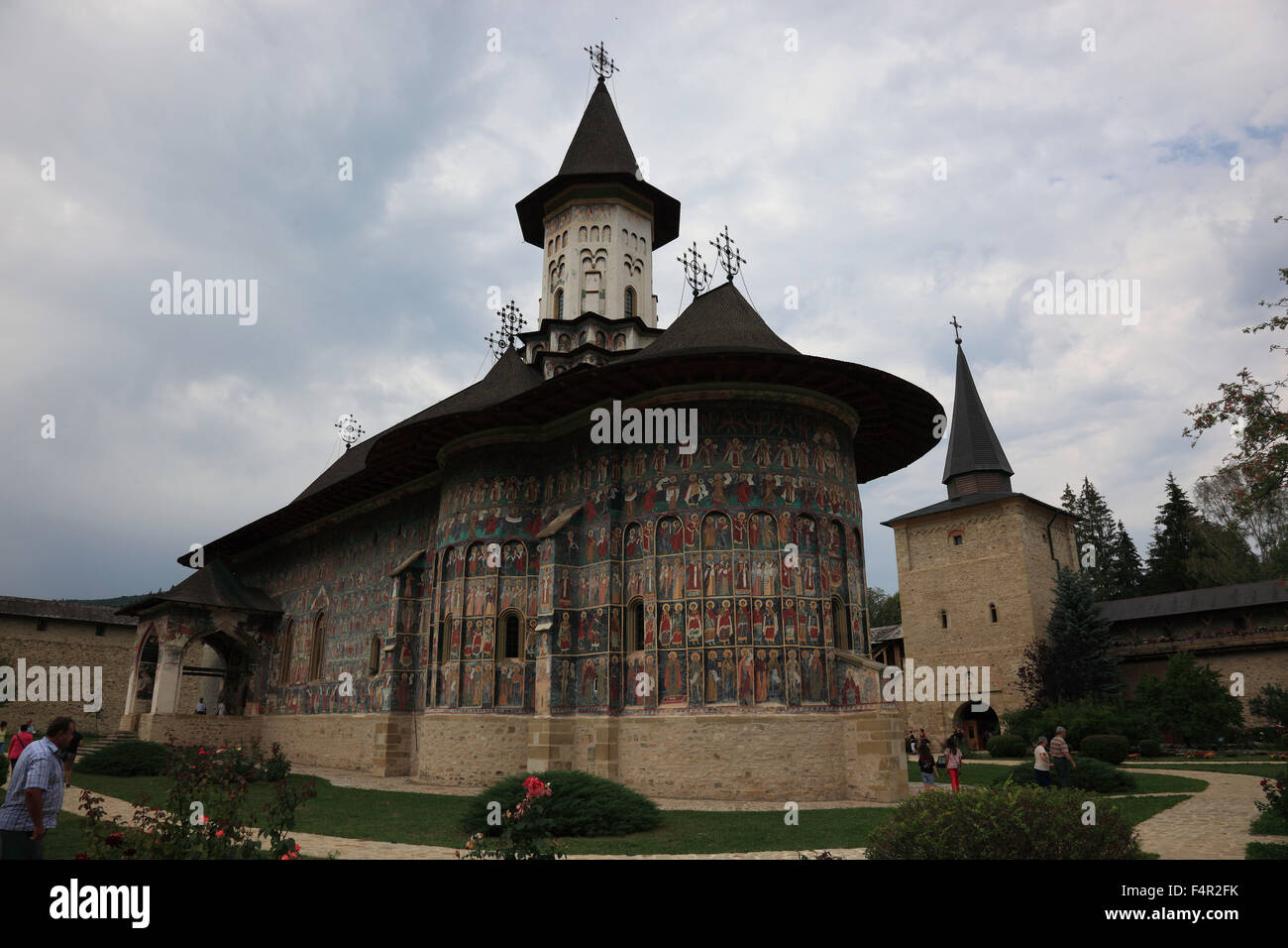 Klosters Sucevita ist ein östliches orthodoxes Kloster befindet sich im nordöstlichen Teil von Rumänien. Es wurde im Jahre 1585 und im Jahr 2010 gebaut. Stockfoto
