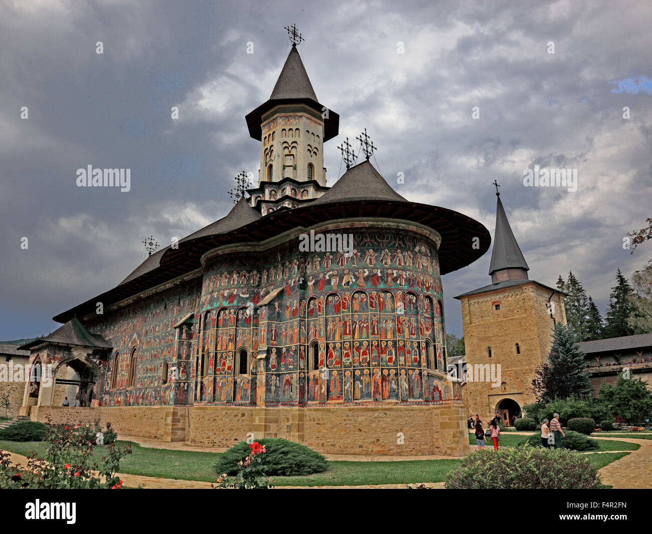 Klosters Sucevita ist ein östliches orthodoxes Kloster befindet sich im nordöstlichen Teil von Rumänien. Es wurde im Jahre 1585 und im Jahr 2010 gebaut. Stockfoto
