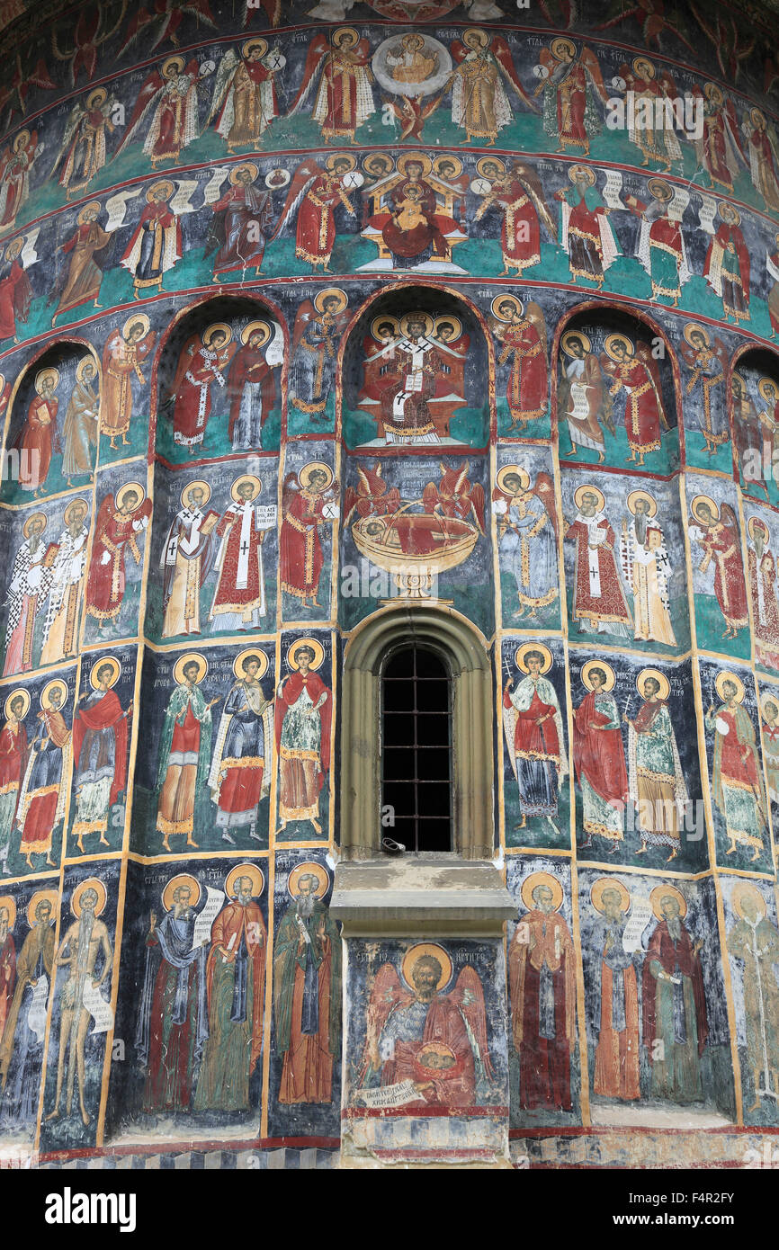 Klosters Sucevita ist ein östliches orthodoxes Kloster befindet sich im nordöstlichen Teil von Rumänien. Es wurde im Jahre 1585 und im Jahr 2010 gebaut. Stockfoto