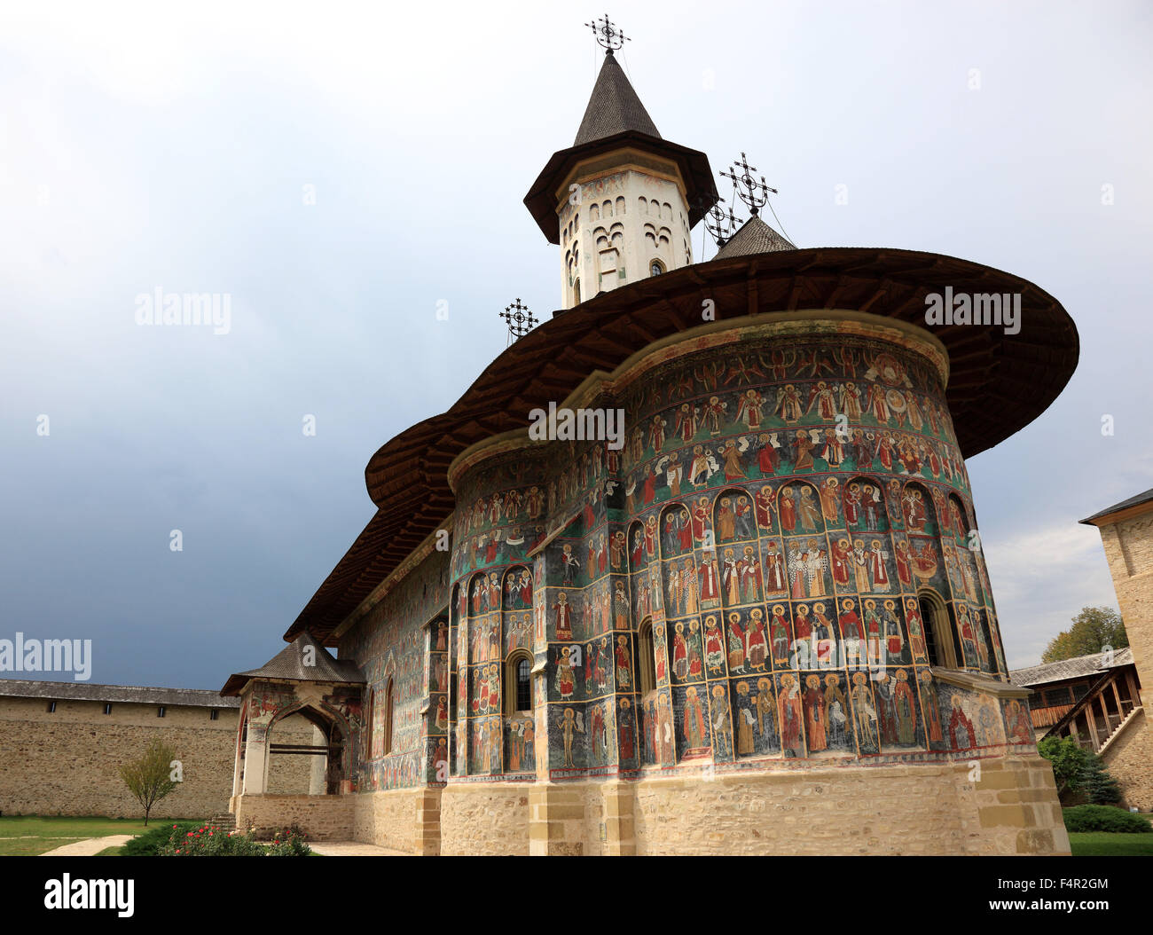Klosters Sucevita ist ein östliches orthodoxes Kloster befindet sich im nordöstlichen Teil von Rumänien. Es wurde im Jahre 1585 und im Jahr 2010 gebaut. Stockfoto