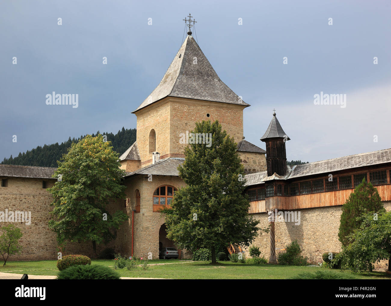 Klosters Sucevita ist ein östliches orthodoxes Kloster befindet sich im nordöstlichen Teil von Rumänien. Es wurde im Jahre 1585 und im Jahr 2010 gebaut. Stockfoto