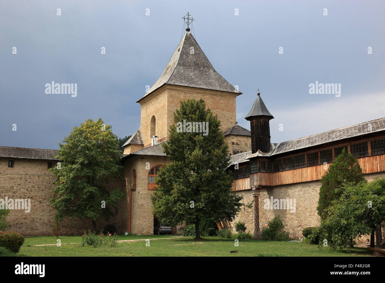Klosters Sucevita ist ein östliches orthodoxes Kloster befindet sich im nordöstlichen Teil von Rumänien. Es wurde im Jahre 1585 und im Jahr 2010 gebaut. Stockfoto