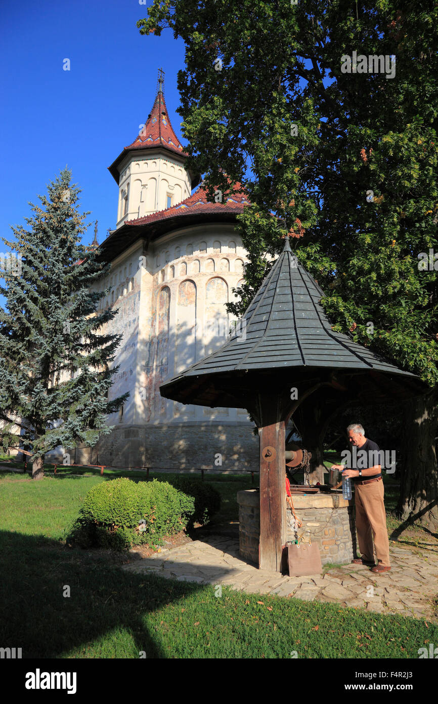 Mitropoliei, Suceava, Rumänien, Kloster St. Gheorghe, schwarze SF Gheorghe Mirauiti, in Suceava, UNESCO-Weltkulturerbe Stockfoto