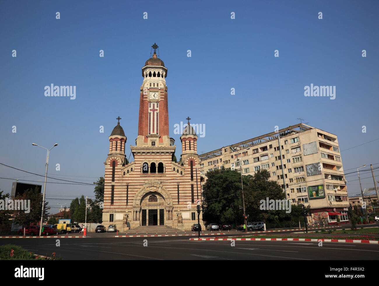 St. Johannes der Täufer, orthodoxe Kathedrale, Ploiesti, einer Stadt in der großen Walachei, Rumänien Stockfoto