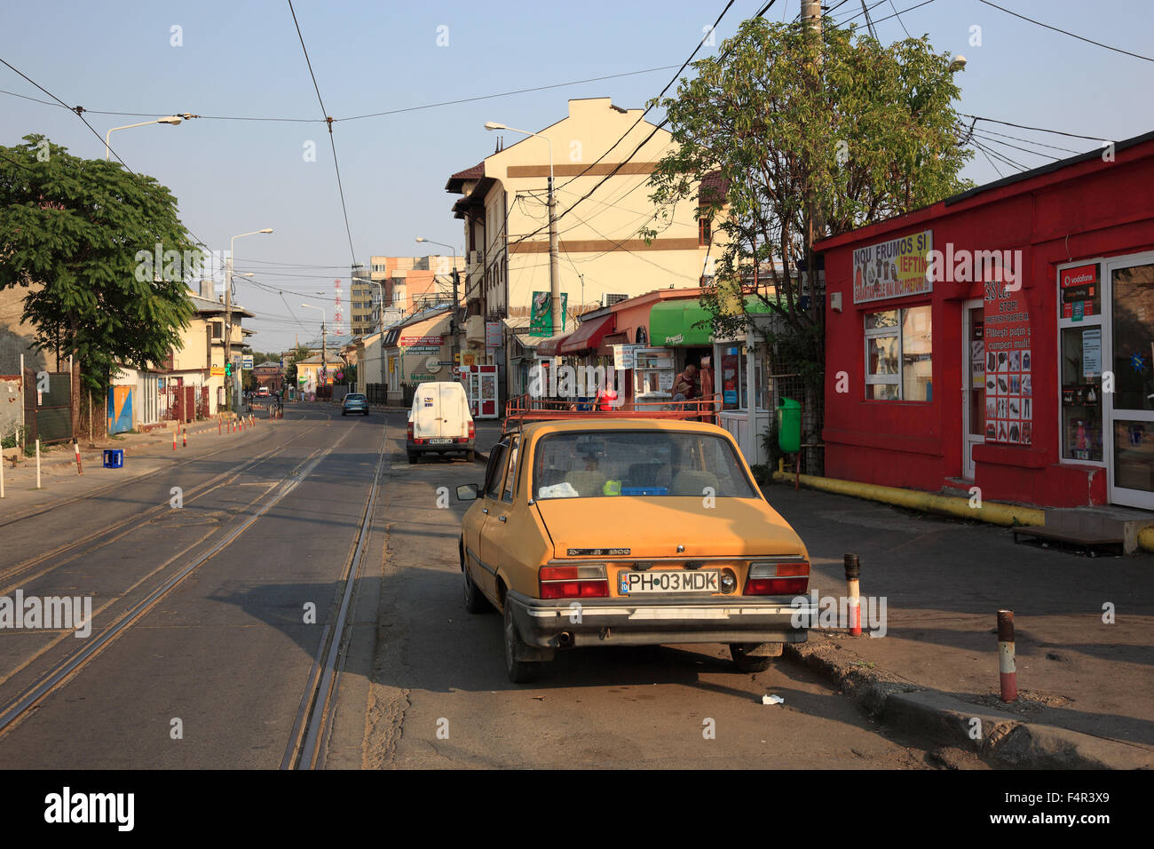 Halele Centrale, Markt, Stadt Zentrum von Ploiesti, einer Stadt in der großen Walachei, Rumänien Stockfoto