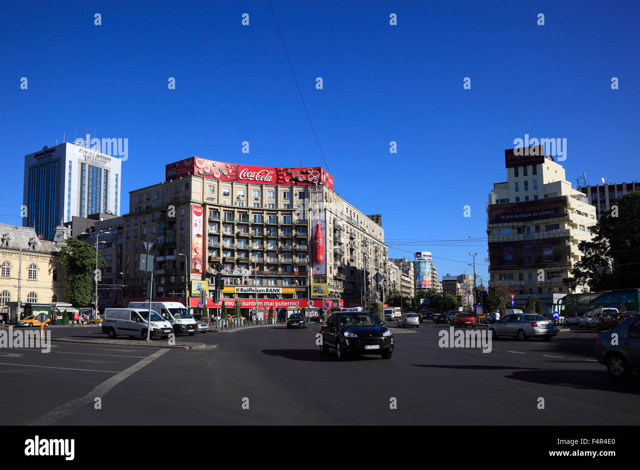 Platz Piata Romana im Zentrum von Bukarest, Rumänien Stockfoto