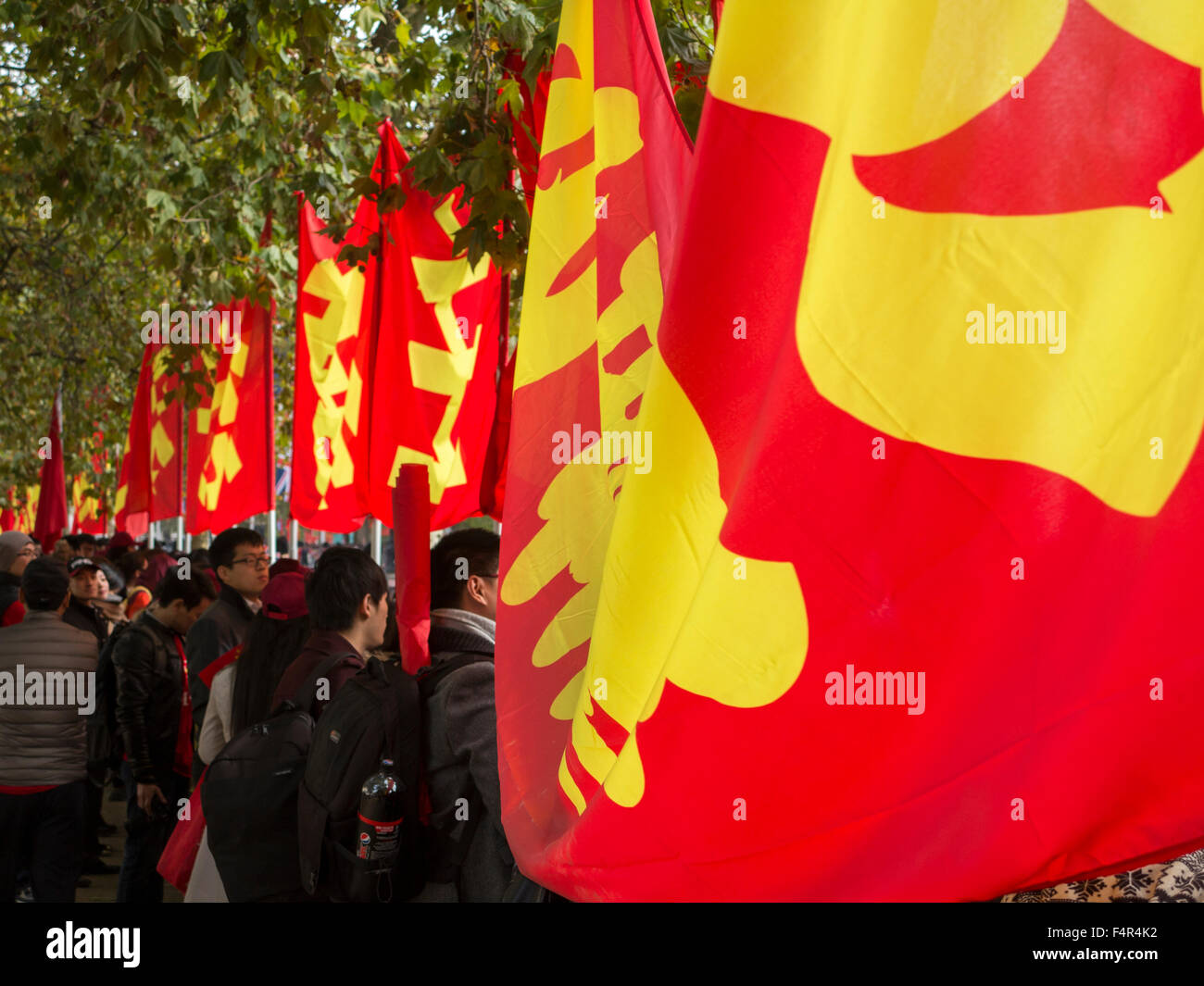 London, UK. 20. Oktober 2015. Präsident Staatsbesuch Xi Jinping in Großbritannien, London, UK Stockfoto