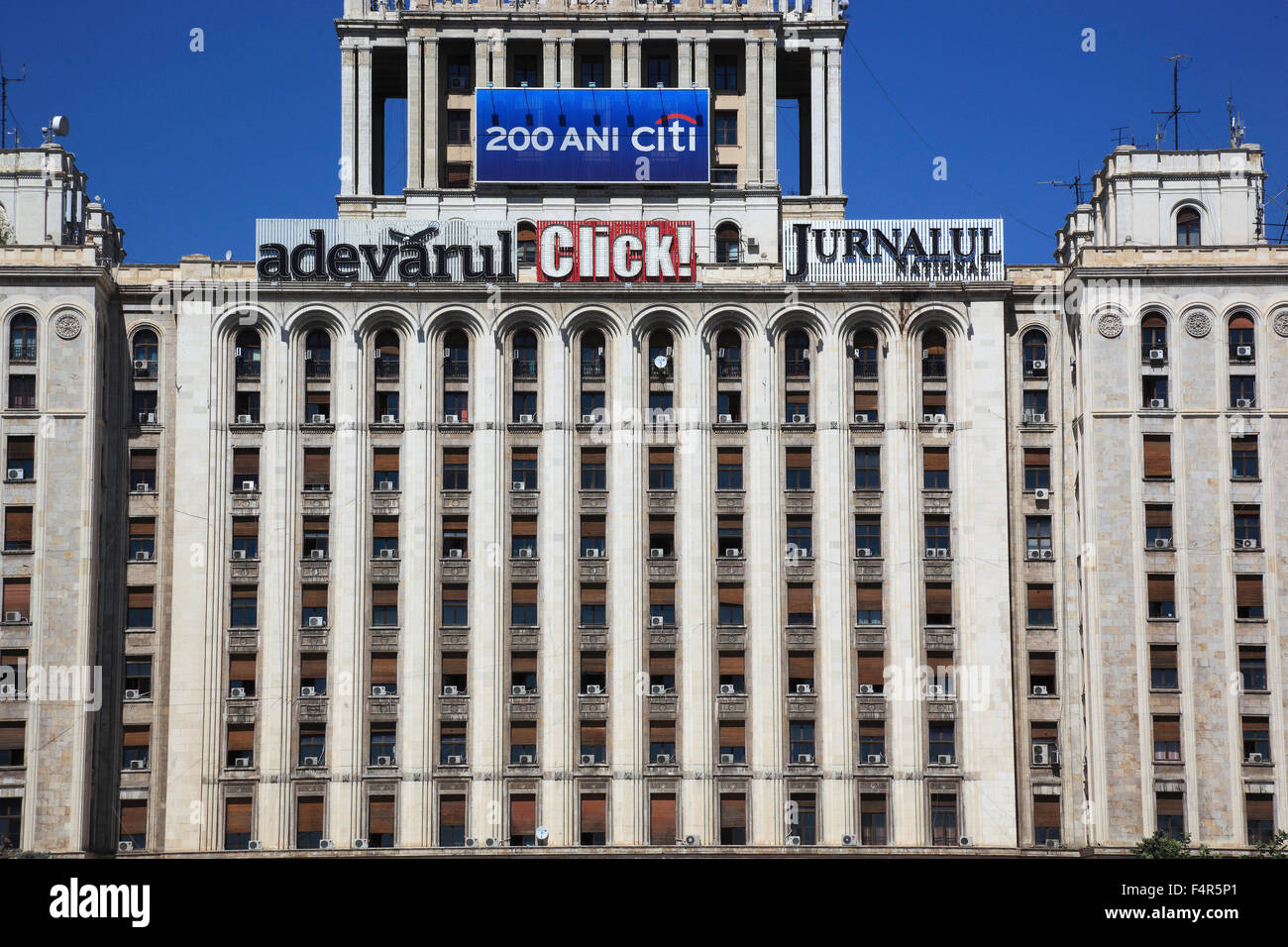 Drücken Sie Haus, Casa Presei Libere Home der freien drücken, drücken Haus, Presse, Piata Presei Libere Square, Bukarest, Rumänien Stockfoto