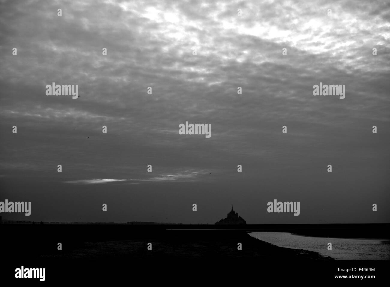 Mont St Michel, Normandie, Frankreich. Oktober 2015 Wikipedia unten: Le Mont Saint-Michel ist eine Gemeinde der Insel in der Normandie, Frankreich. Stockfoto