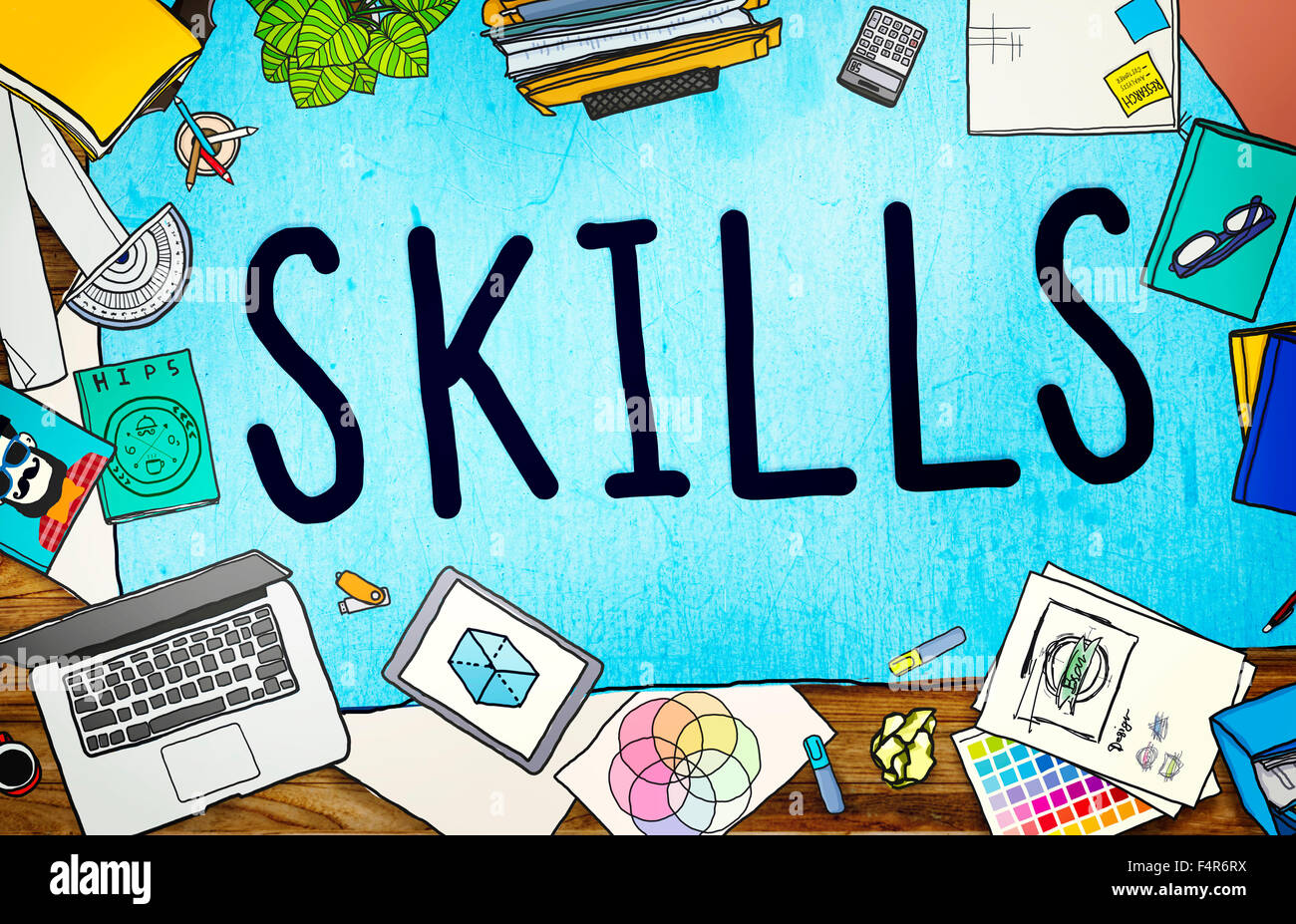Skills-Fähigkeit-Kapazität Talent-Technik-Konzept Stockfoto