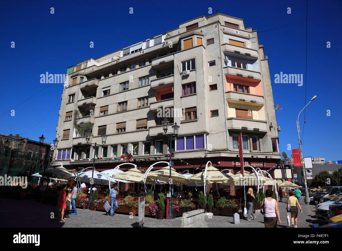 Haus im Zentrum von Bukarest, Rumänien Stockfoto