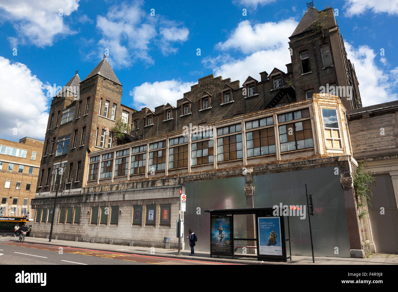 Nationale Temperance Krankenhaus (London Temperance) - nun verlassenen Krankenhaus in central London, UK Stockfoto