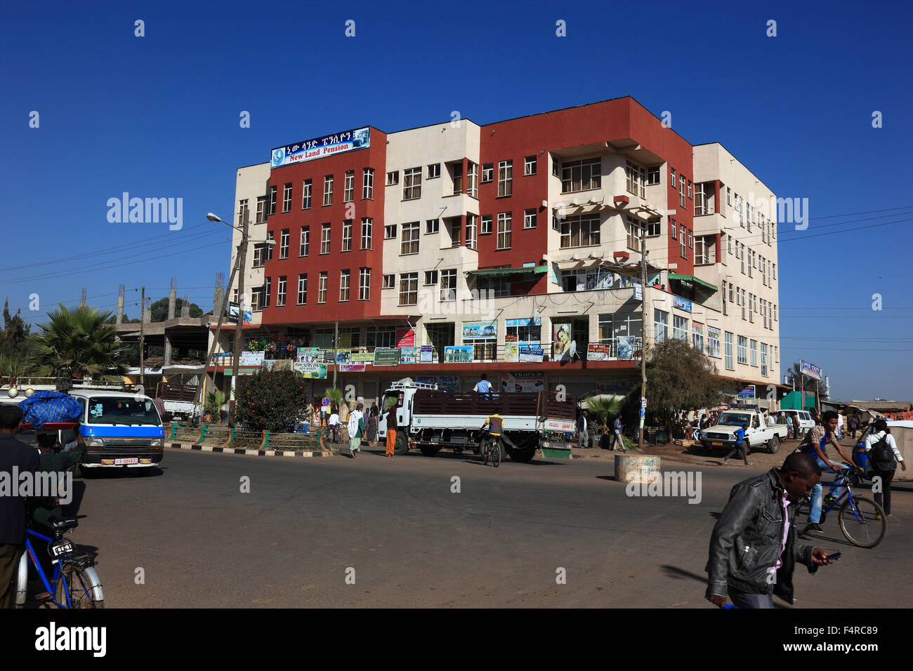 Amhara Region, modernes Haus an einem Ort Debre Markos Stockfoto