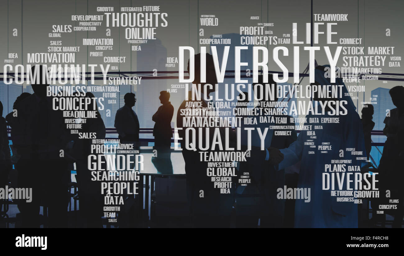 Unterschiedliche Geschlechter Genderkonzept Innovation Management Stockfoto