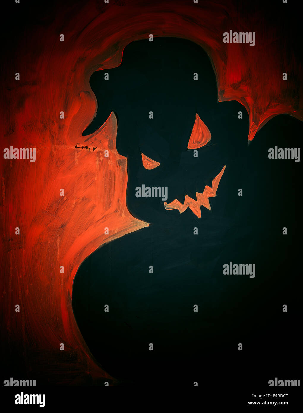 Malte unheimlich Geist Halloween Konzept Stockfoto