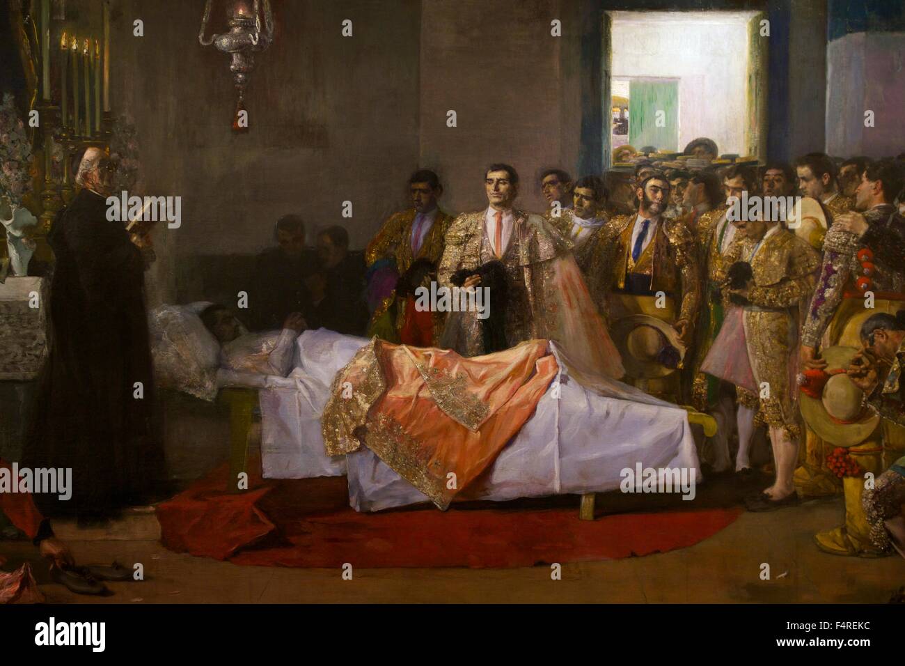 Tod des Meisters, von Jose Villegas Cordero, 1913, Museum der bildenden Künste, Sevilla, Andalusien, Spanien, Europa Stockfoto