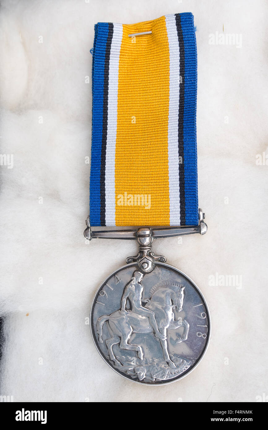 Britischen Krieg-Medaille ist eine Kampagne Medaille des britischen Imperiums an Offiziere und Soldaten der britischen vergeben und kaiserlichen Truppen WW1 Stockfoto