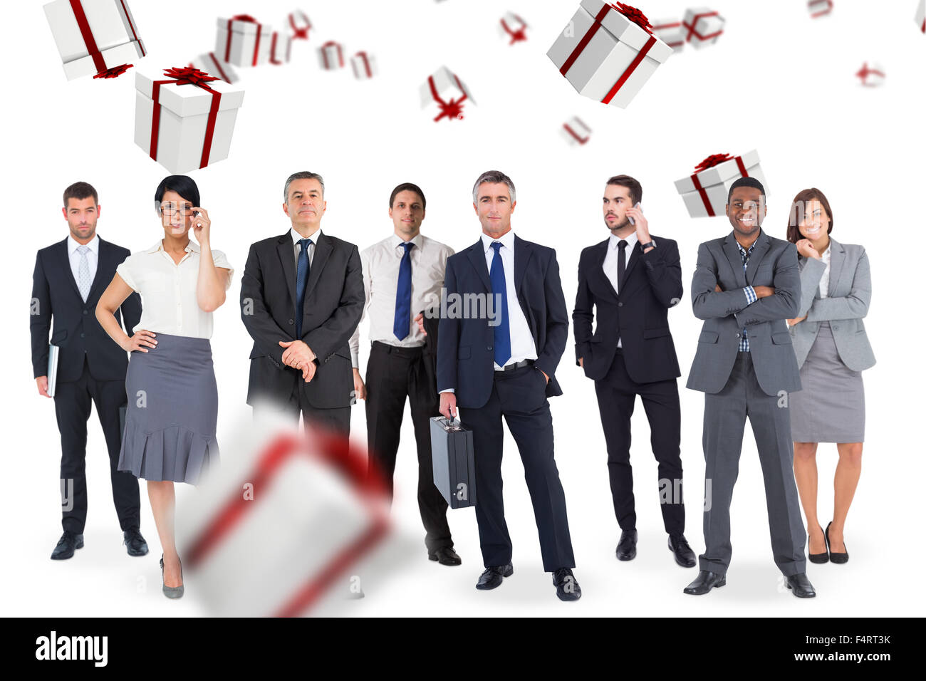 Zusammengesetztes Bild des Business-team Stockfoto
