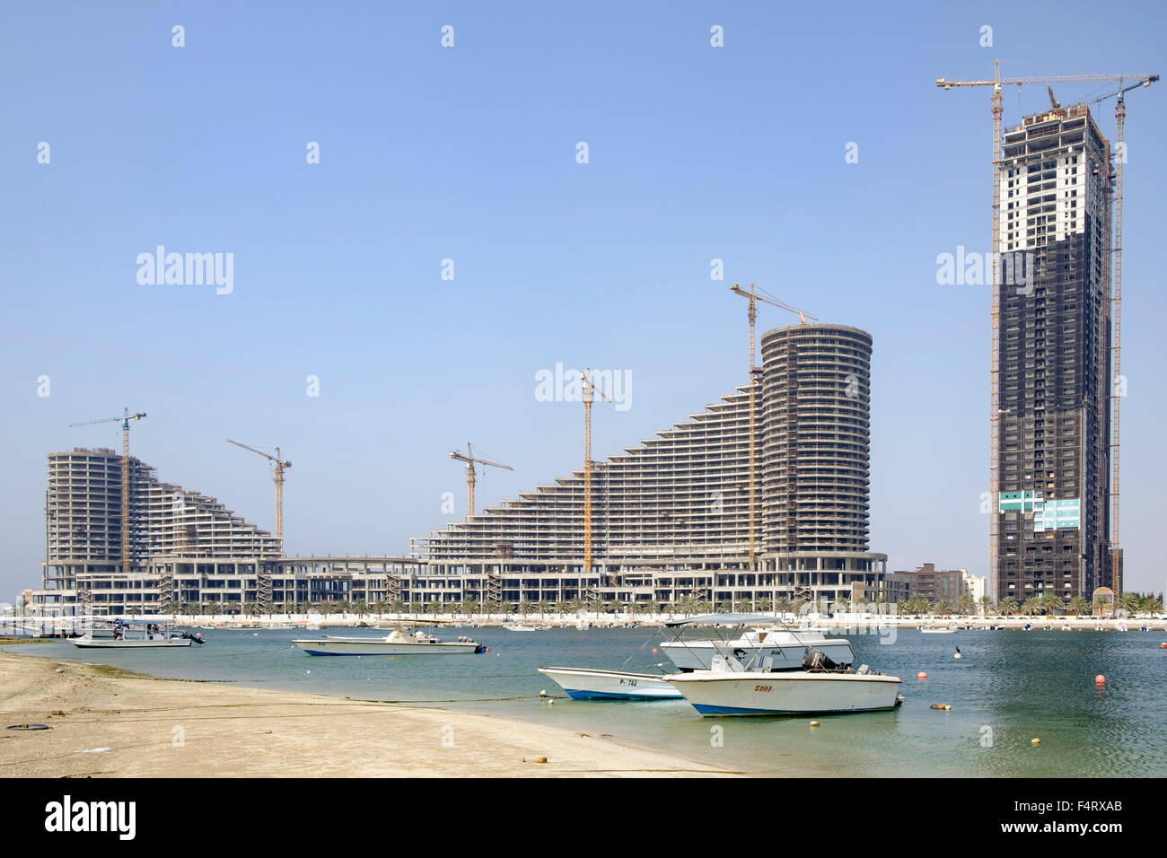 Neues Einkaufszentrum im Bau in Sharjah, Vereinigte Arabische Emirate Stockfoto