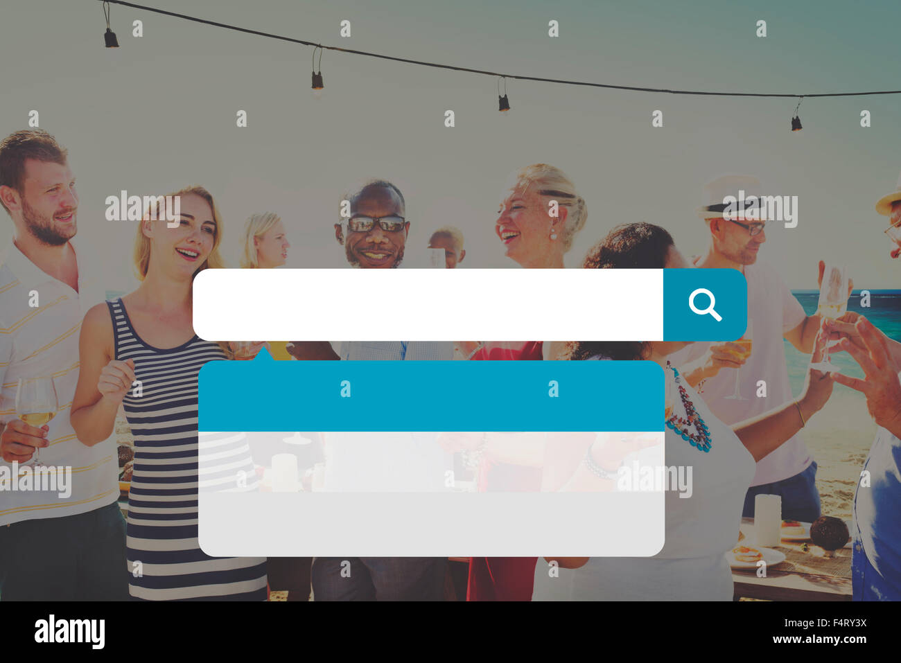 Sommerurlaub Urlaub Web Suche Konzept Stockfoto