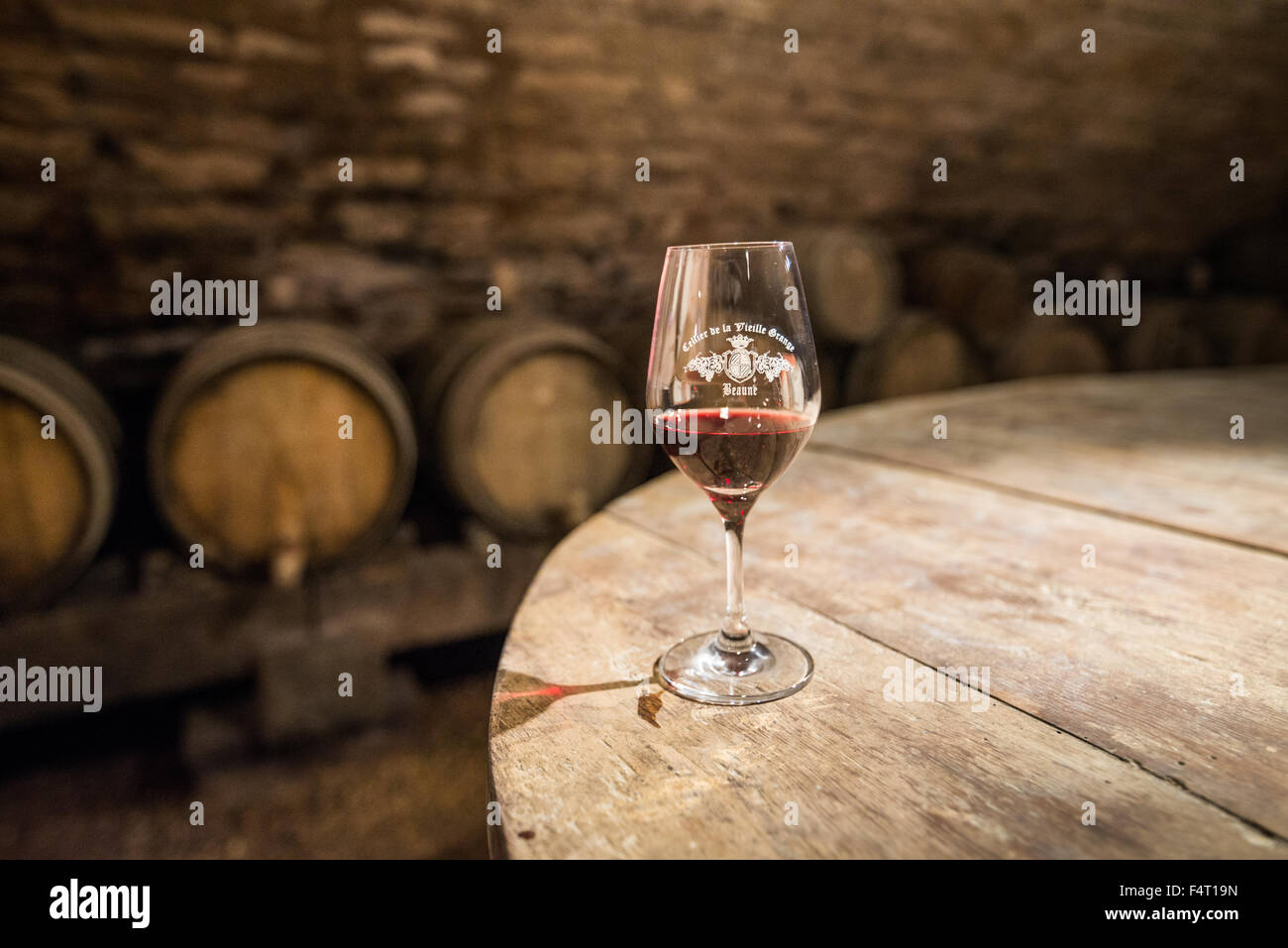 Höhle, Beaune, Burgund, Frankreich, EU, Europa Stockfoto