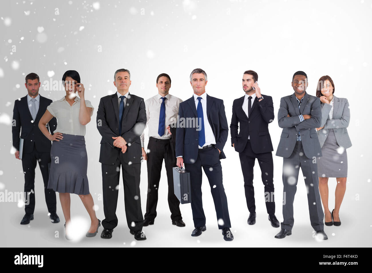 Zusammengesetztes Bild des Business-team Stockfoto