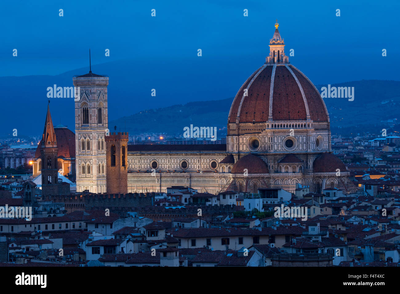Europa, Italien, Toskana, Toscana, Firence, Florenz, Cathedral of Saint Mary der Blume Cattedrale di Santa Maria del Fiore Stockfoto