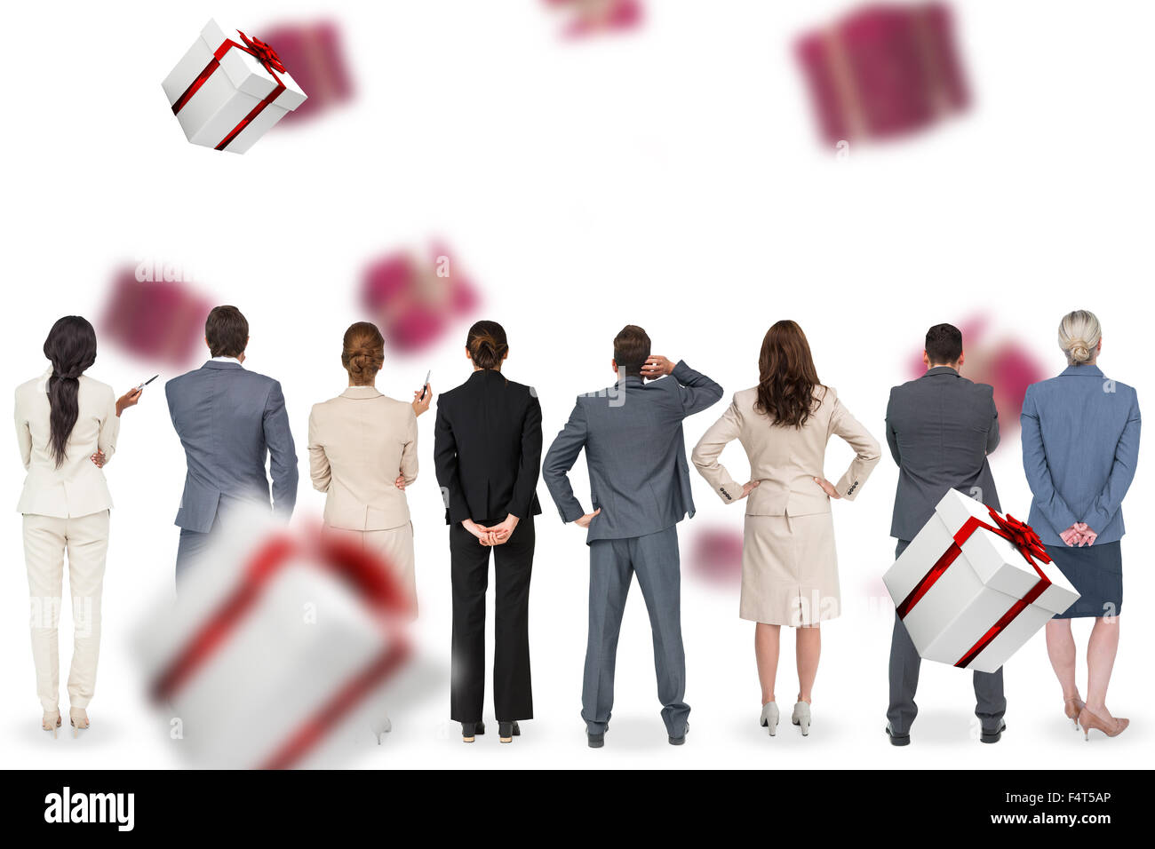 Zusammengesetztes Bild des Business-team Stockfoto