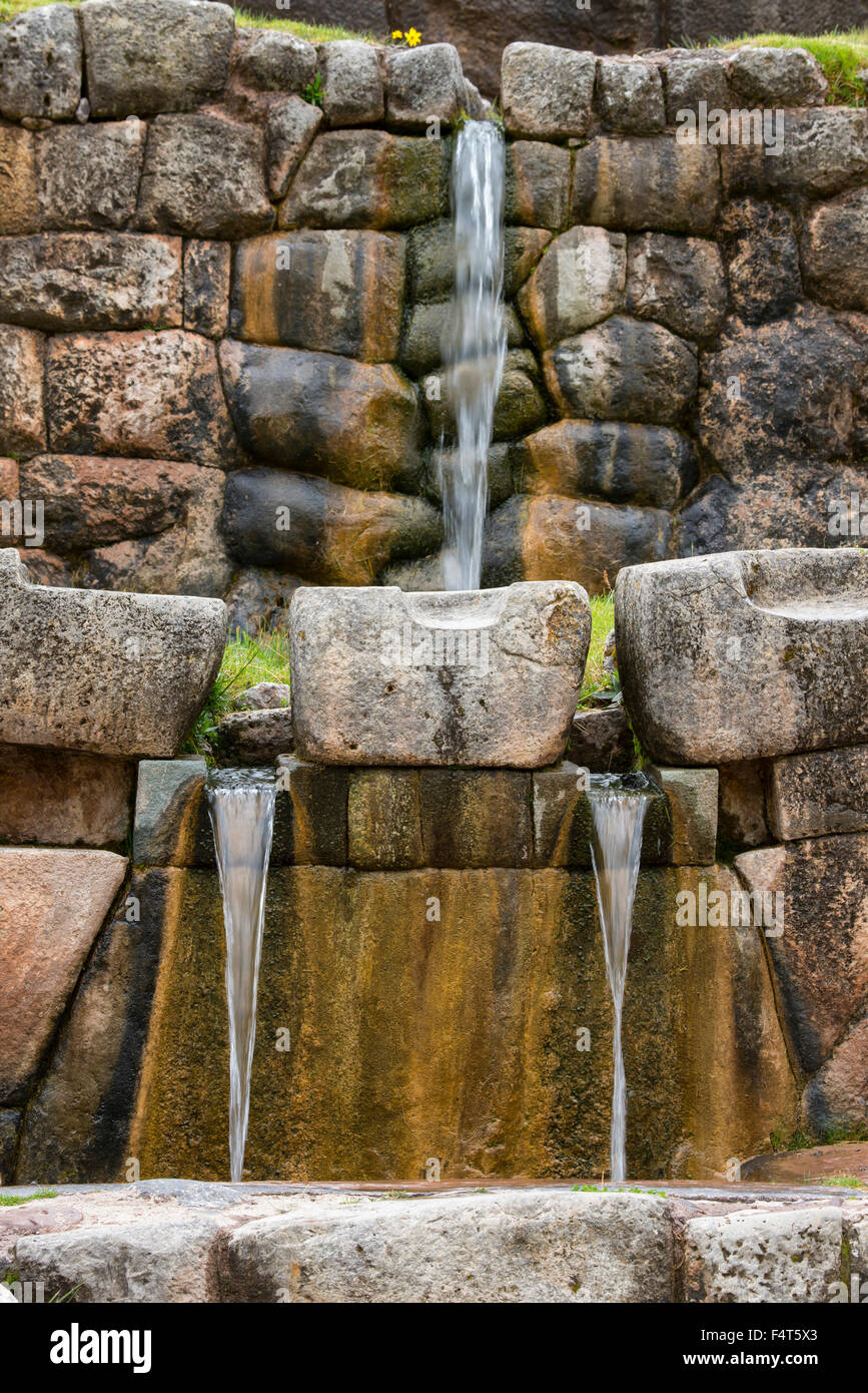 Südamerika, Latin America, Anden, Peru, Tambomachay, Cusco Provinz, Cusco District, in der Nähe von Cusco Stockfoto