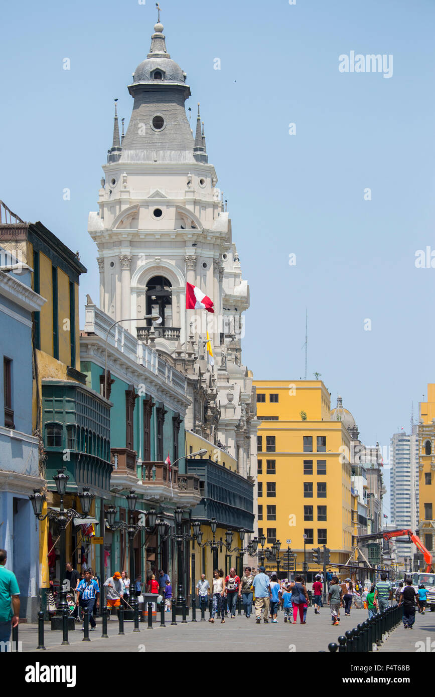 Südamerika, Lateinamerika, Peru, Lima, Centro Stockfoto