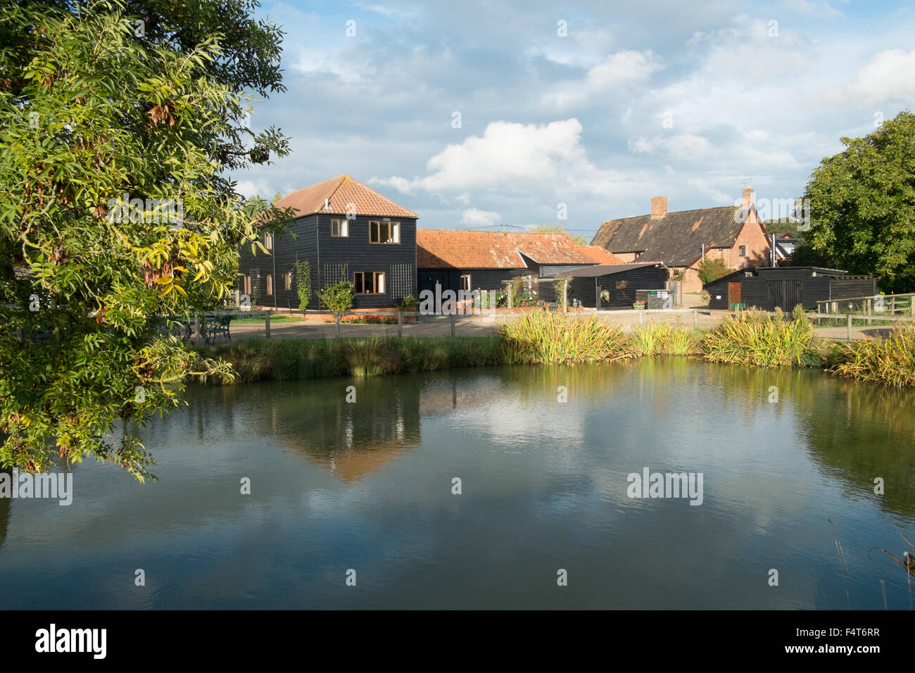 Farmstay Cottages im Cratfield Suffolk England Stockfoto