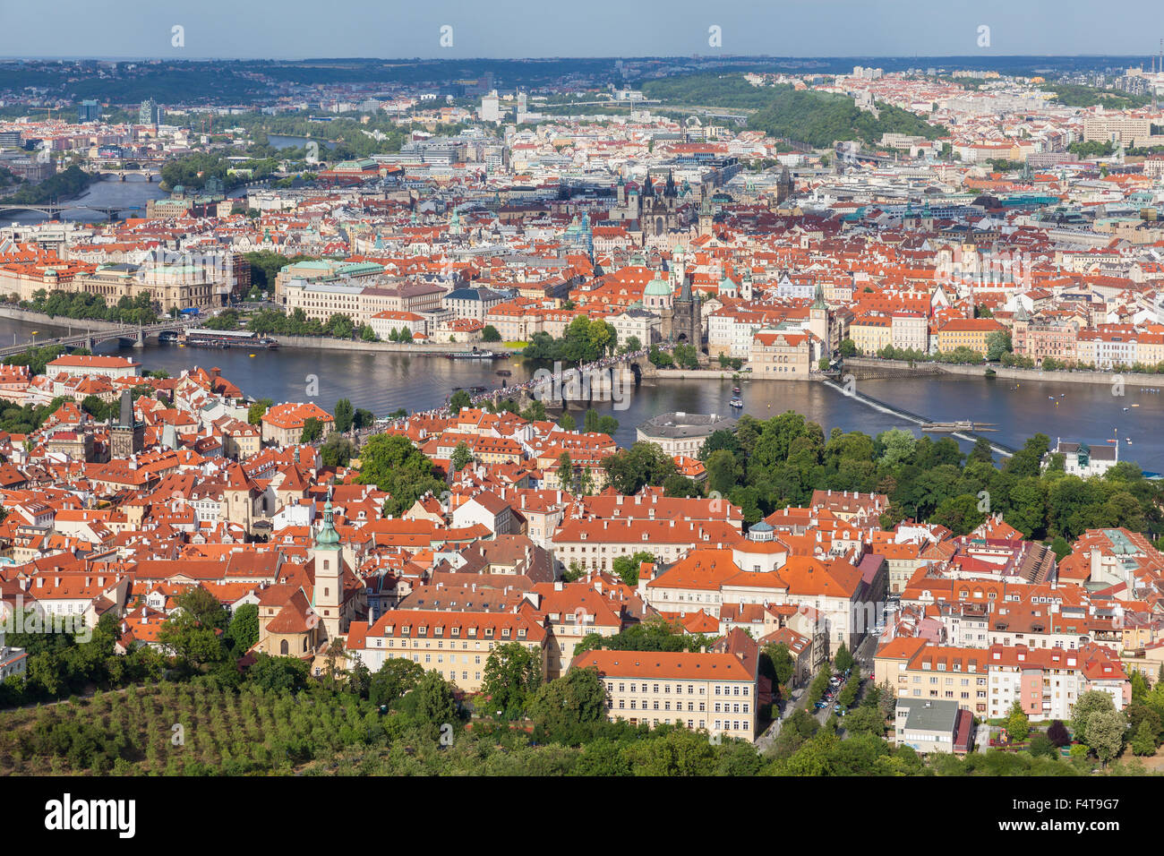 Prag-Landschaft Stockfoto