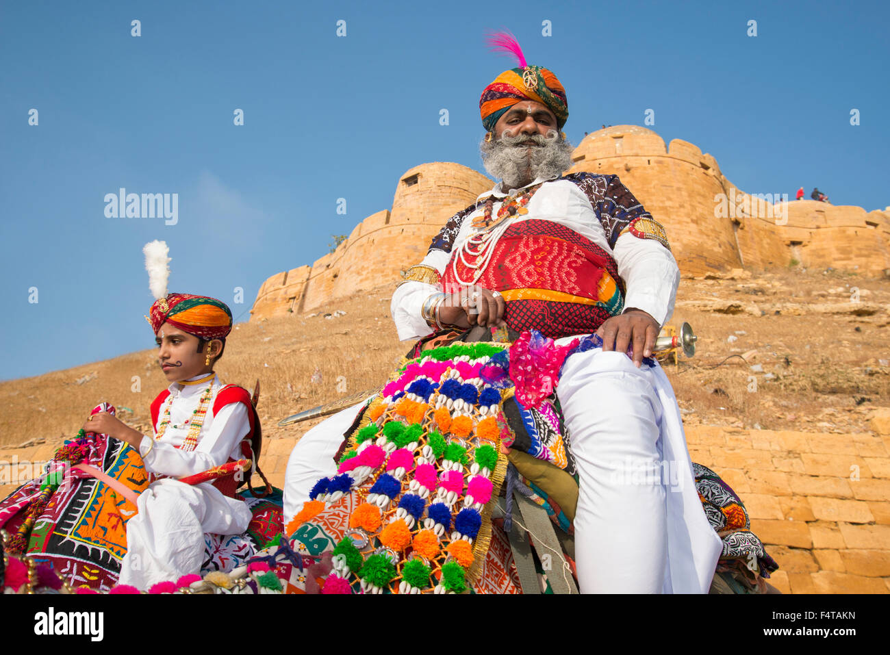 Asien, Indien, Jaisalmer, Rajasthan Wüste Festival, Stockfoto