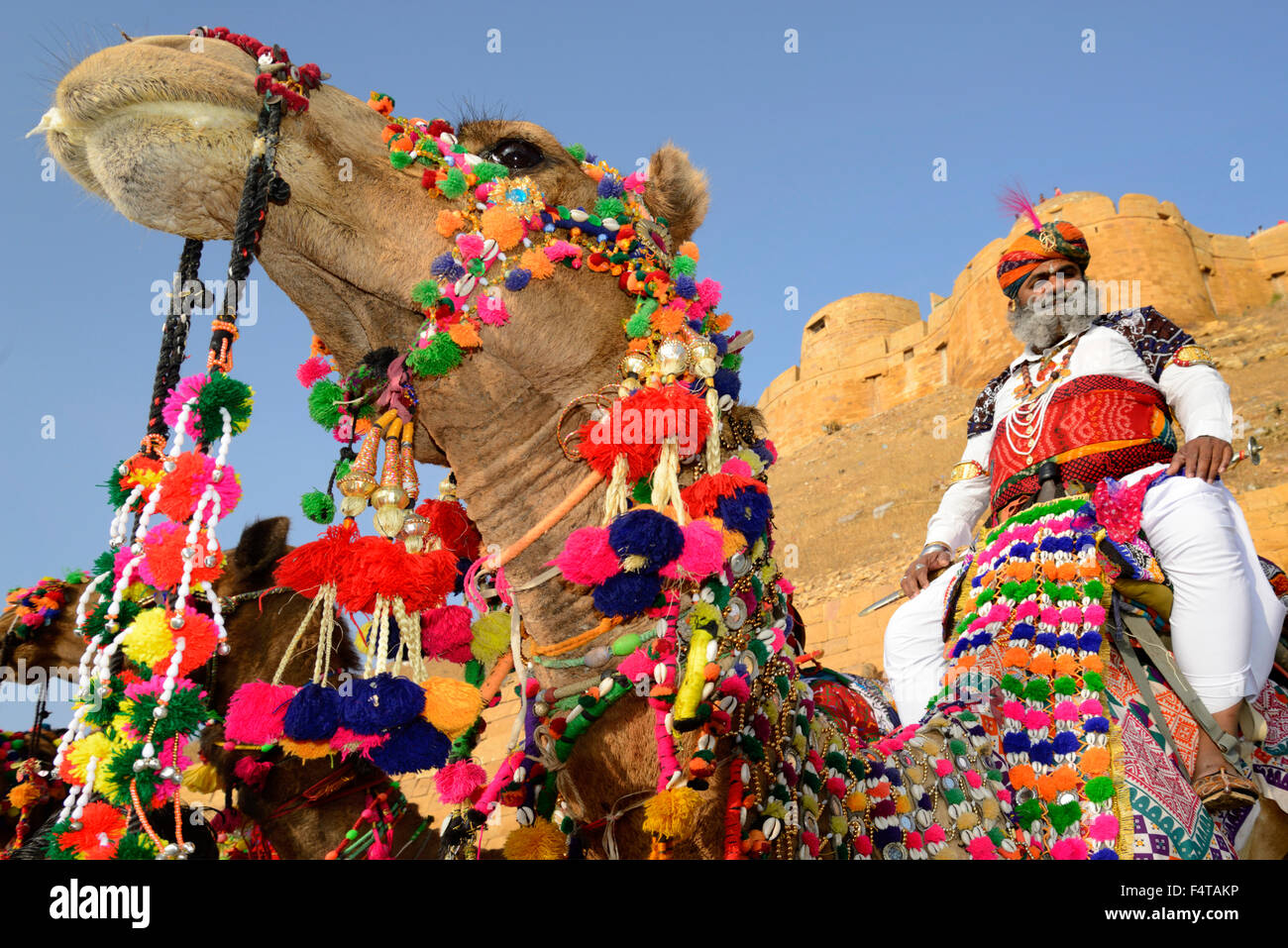 Asien, Indien, Jaisalmer, Rajasthan Wüste festival Stockfoto