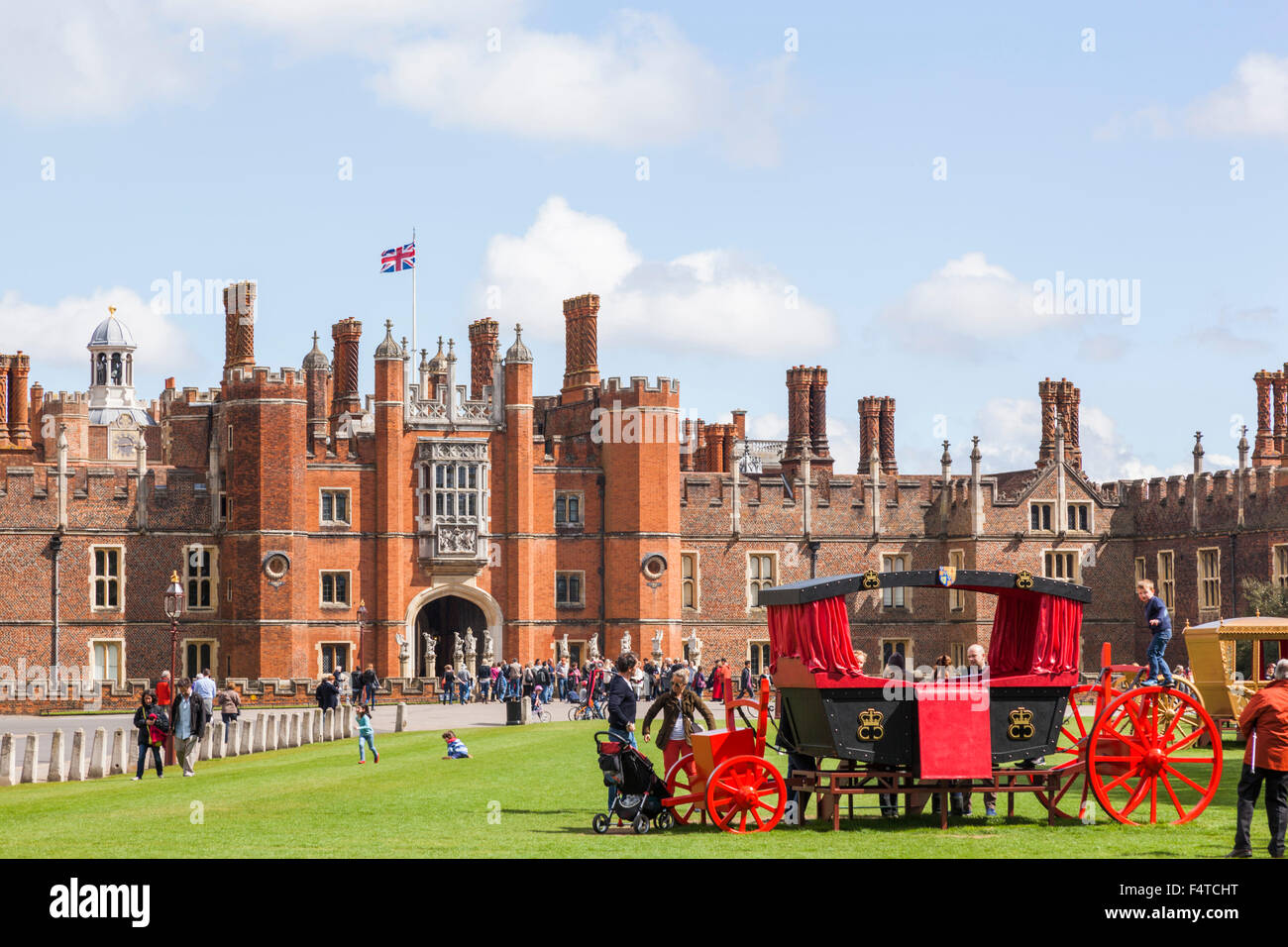 England, Middlesex, London, Kingston-upon-Thames, Hampton Court Palace Stockfoto