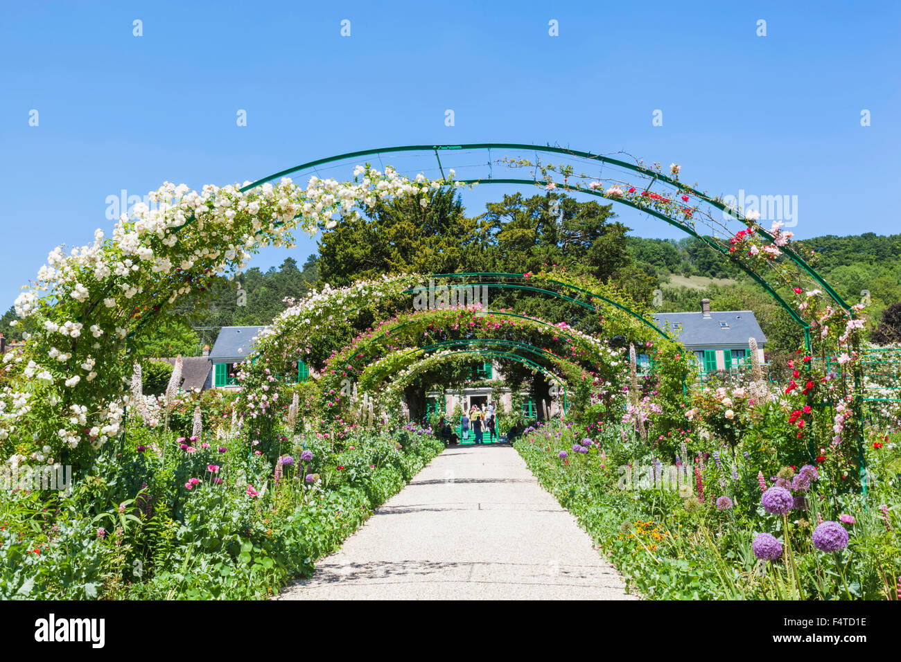 Frankreich, Normandie, Giverny, Haus und Garten Stockfotografie