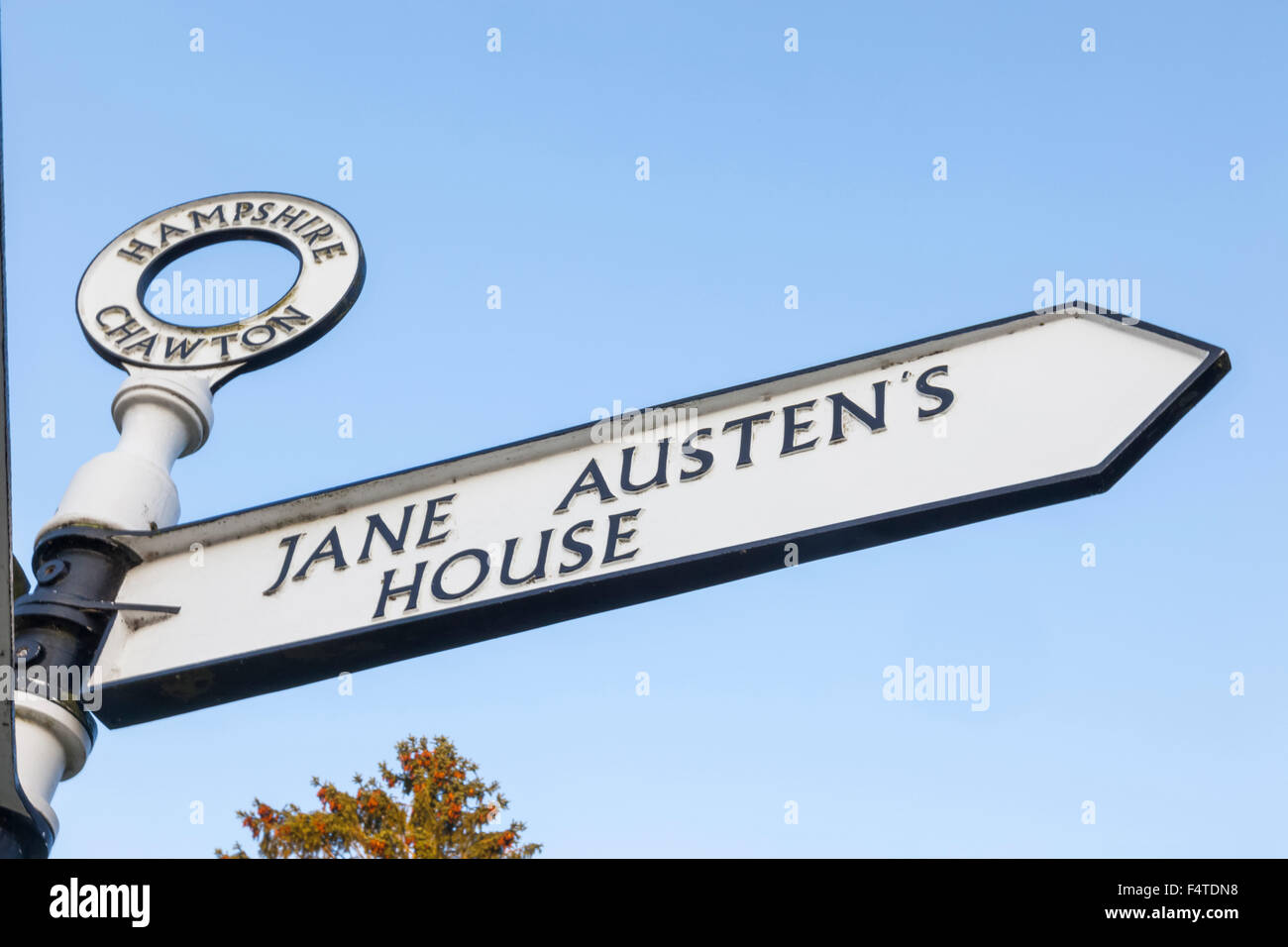 Straße, Chawton, Hampshire, England abonnieren Austens Haus Stockfoto