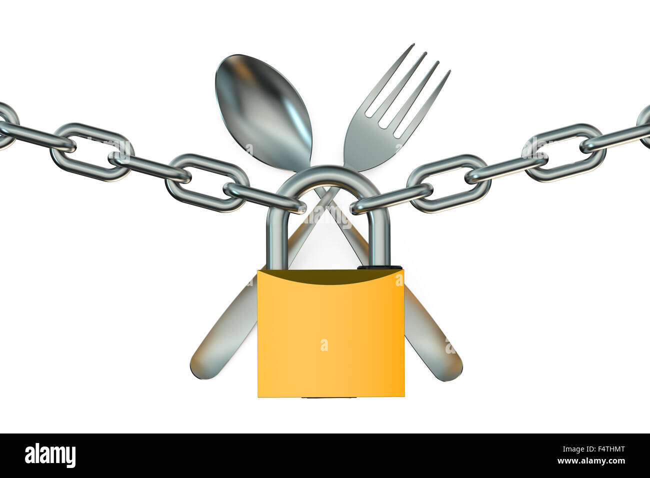 Diät-Konzept isoliert auf weißem Hintergrund Stockfoto