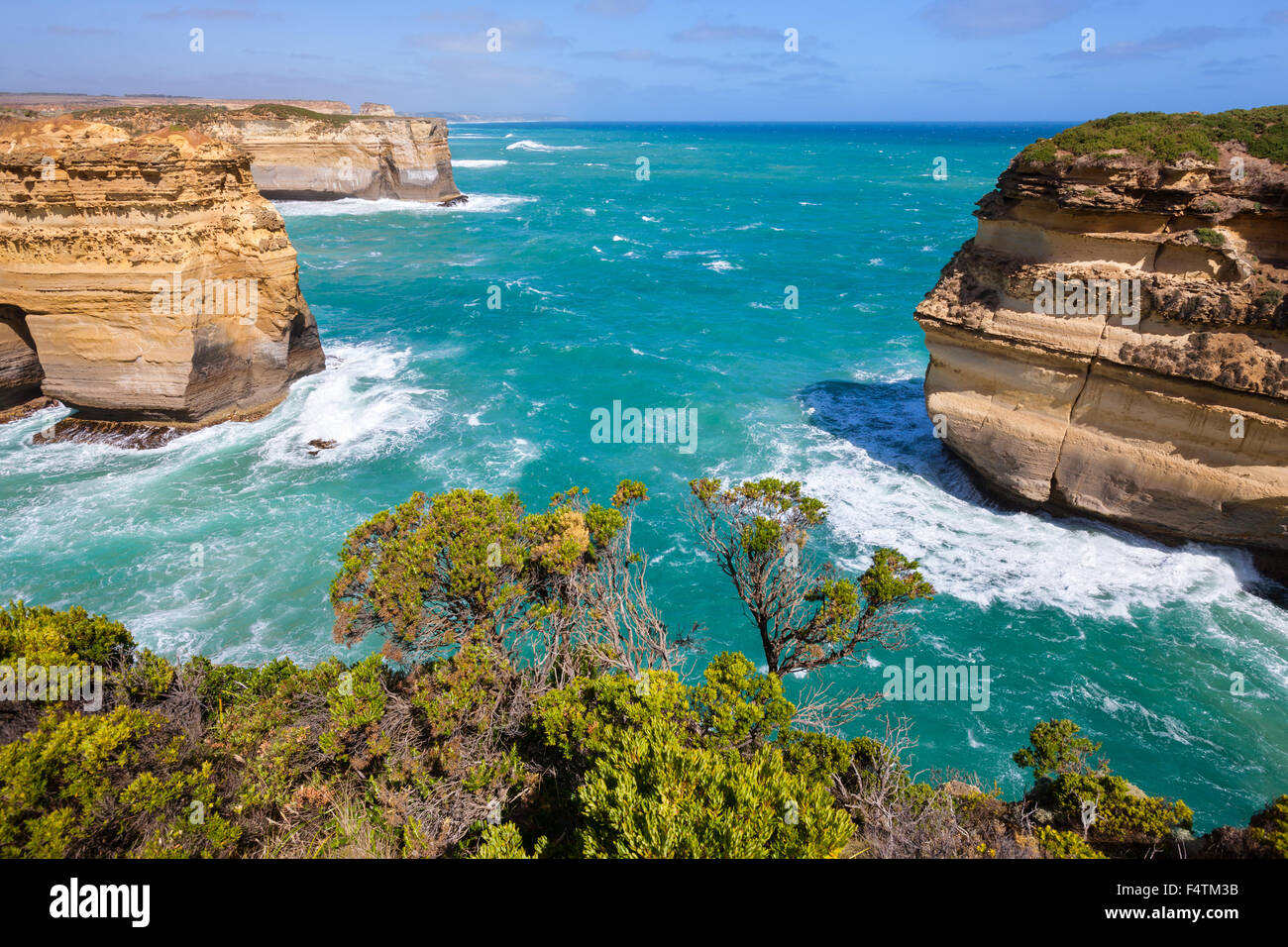 Broken Head, Australien, Victoria, Port Campbell National Park, Meer, Küste, Felsen, Klippe, Stockfoto