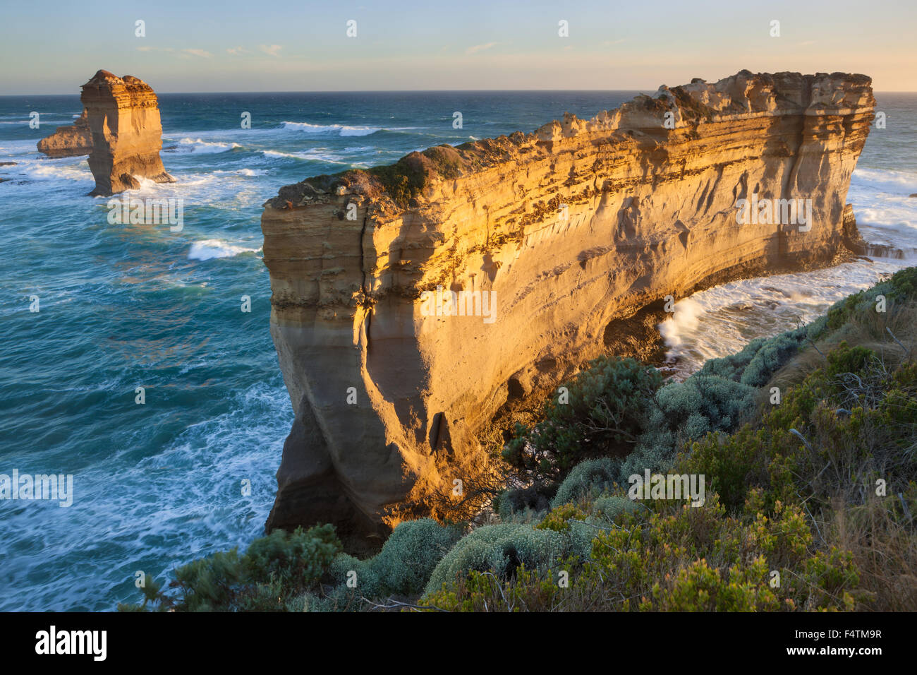 Razorback, Australien, Victoria, port Campbell National Park, Meer, Küste, Felsen, Klippe, Stockfoto