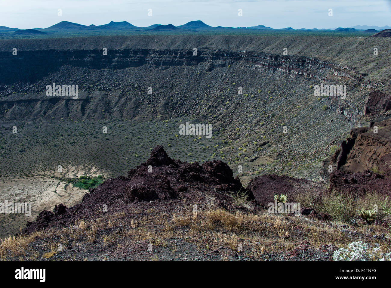 Pinacate, Biosphärenreservat, reservieren, Mexiko, Mittelamerika, Elegante Krater, Krater, Landschaft Stockfoto