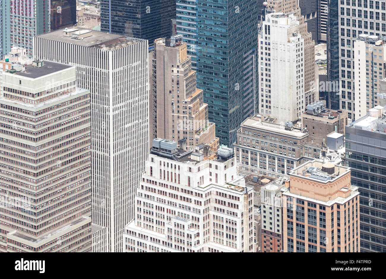 Luftaufnahme von Manhattan, New York City, USA. Stockfoto