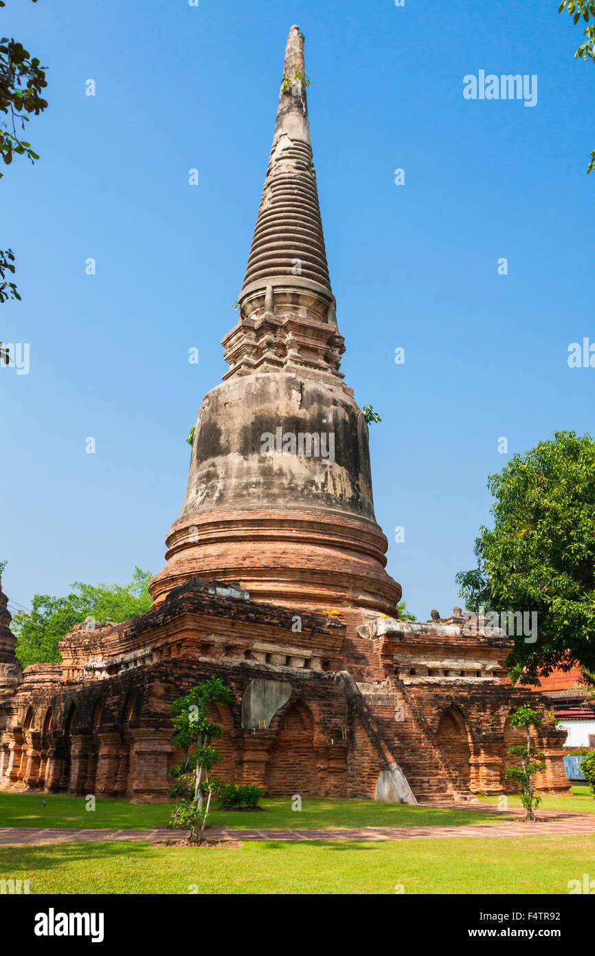 Wat Yai Chaimongkol Tempel in Ayutthaya Thailand Stockfoto